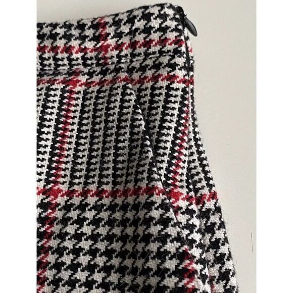 Forever 21 Juniors Sz 26 Mini Skirt Multicolor Houndstooth Plaid With Pockets - Picture 3 of 8